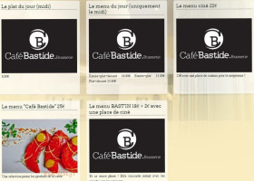 Cafe Bastide menu