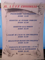Trattoria Del Lùff San Gregorio menu