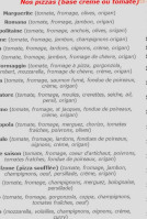 Café Pépone menu
