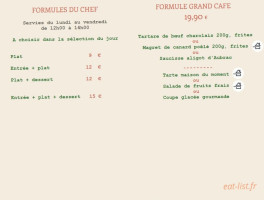 Le Café De Conleau menu