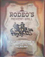 Rodeo's Mexican Grill menu