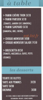 Kiosque TinTin menu
