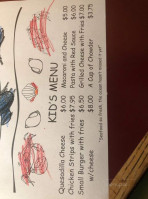 Gracie's Sea Hag  menu