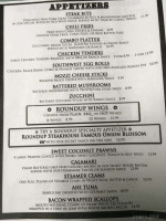 The Round Up Steakhouse menu