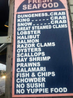 Pier 101 menu
