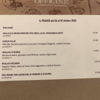 Officine La Fabbrica Del Buon Gusto menu