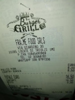 The Burger Grill Locate menu