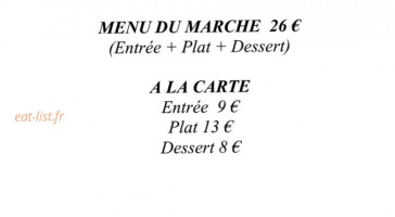 La Girole menu