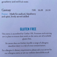 Rockfish Dartmouth menu
