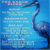 Range Rider Tavern menu