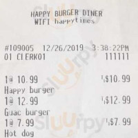 Happy Burger Diner food