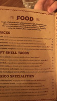 Mexico menu
