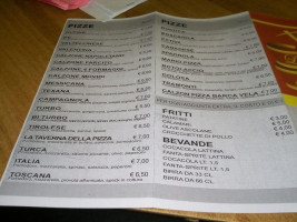 La Taverna Della Pizza menu