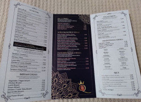 Indian Queen menu