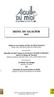 Le 3842 Sommet Aiguille Du Midi menu
