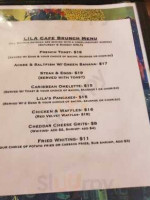 Lila Cafe menu