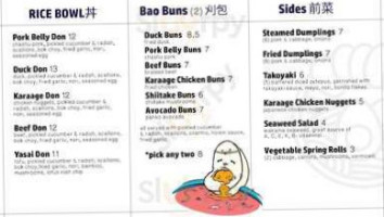 Momoiro Ramen menu