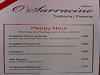 Pizzeria L Originale menu