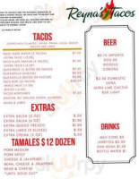 Reynas Tacos menu