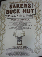 Baker's Buck Hut menu