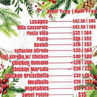Falsetti Villa Restaurant  menu