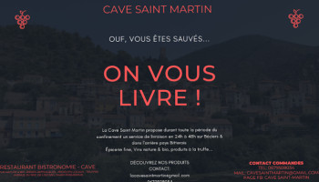 Cave Saint Martin menu