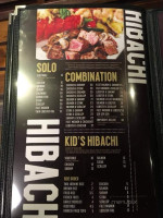Masa Hibachi And Sushi menu