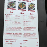 Taco Medic menu