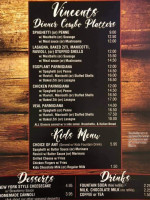 Vincent's Pizza menu