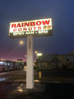 Rainbow Donuts outside