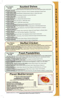 Mount Ivy Diner menu