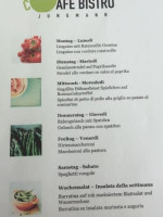 Cafe Bistro Jungmann menu