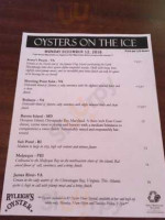 Ryleigh's Oyster menu