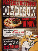 Pizzeria Madison Con Posti A Sedere menu