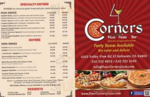 Four Corners Pizza Pasta food