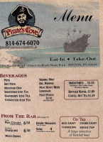 Pirates Cove Pub Grille menu