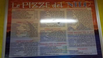 Pizzeria Egitto Taceno menu