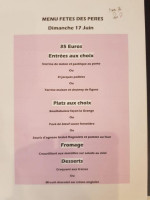 La Grange Du Ch'ti menu