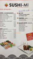 Sushi Mi menu