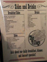 The Village menu