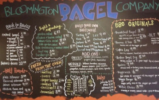 Bloomington Bagel Company menu