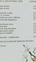 Pizzeria San Lorenzo menu