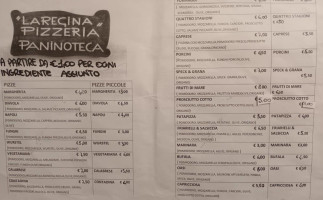 Pizzeria Regina Pisignano menu