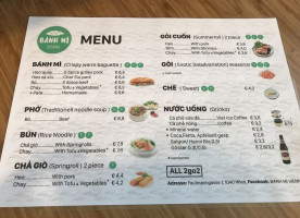 Bánh Mi Vienna menu