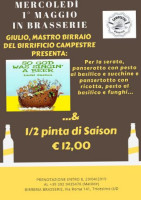 Birreria Brasserie menu