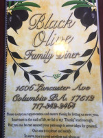 Black Olive Family Diner menu