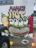 Mama's Hot Dogs inside