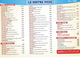 Pizzeria Ars Et Labor Vigarano Mainarda menu