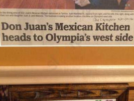Don Juan's Mexican Kitchen and Cantina menu