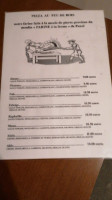 La Roseliere menu